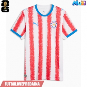 Lacne Muži Futbalové dres Paraguaj MS 2026 Krátky Rukáv - Domáci